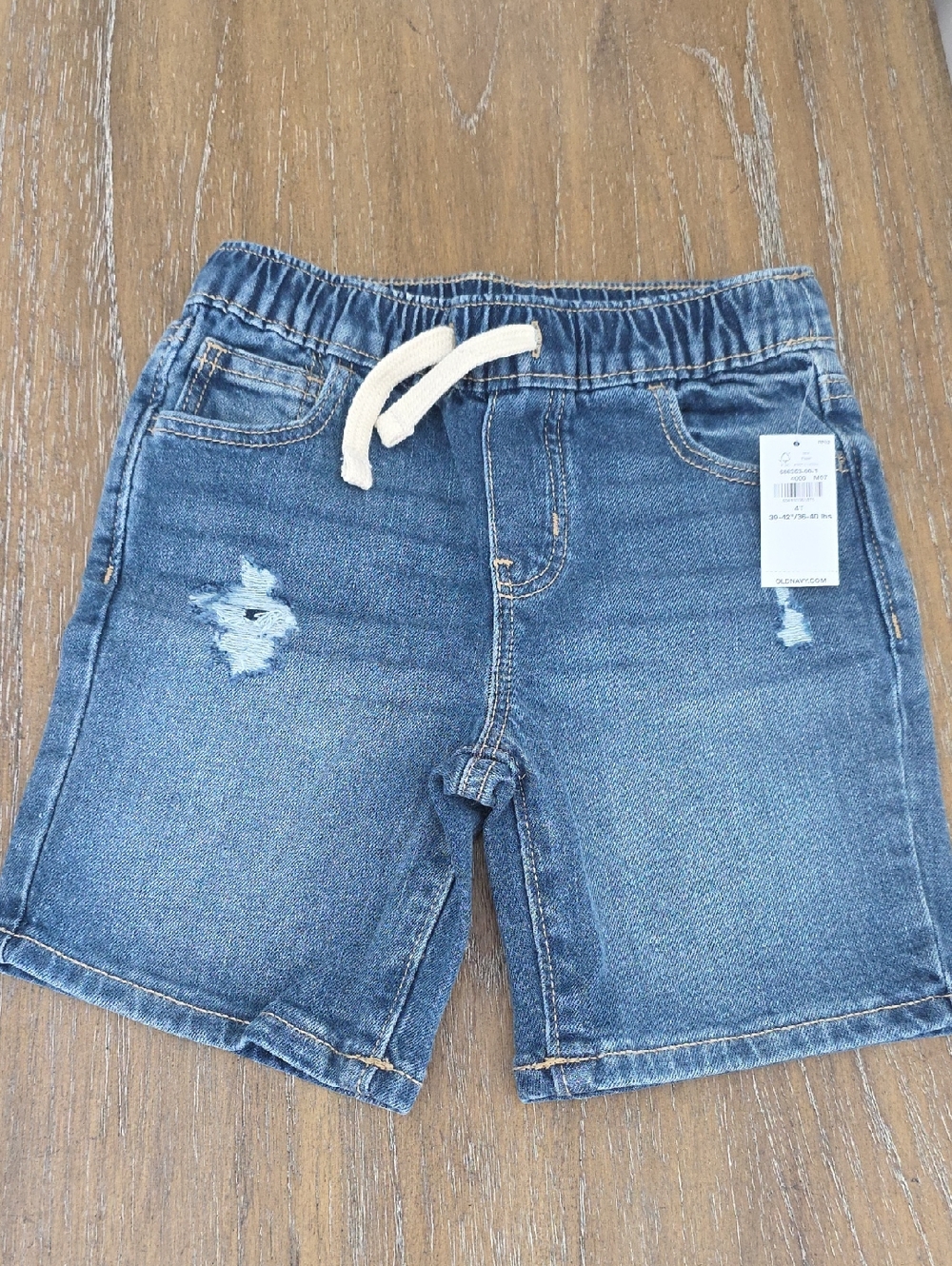 Old Navy Boys Denim Drawstring Shorts - Medium Blue